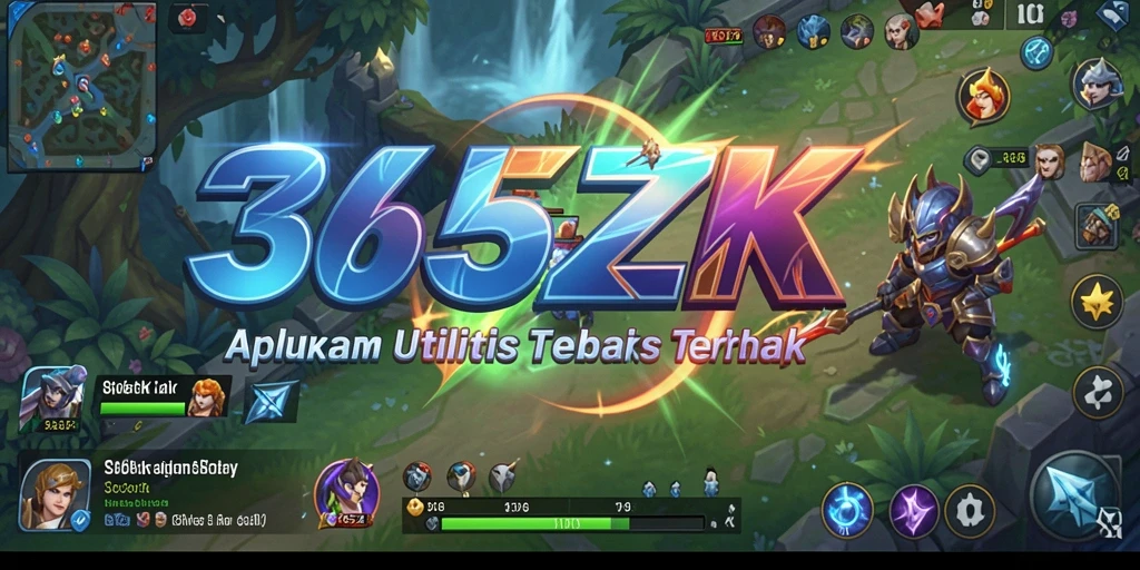 Screenshot utama aplikasi 365ZK dengan antarmuka pengguna yang menarik.