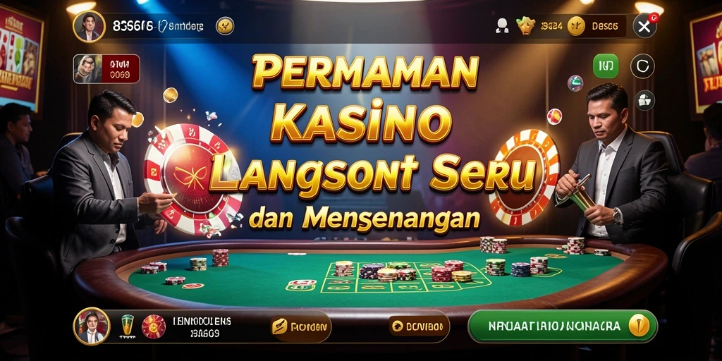 Tampilan permainan Live Casino yang menarik di 8364.