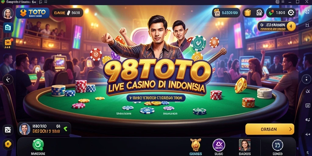 Gameplay seru Live Casino di 98TOTO dengan dealer profesional.