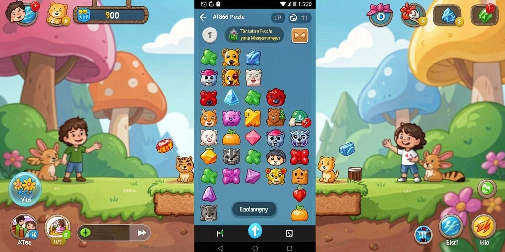 Tampilan menarik dari gameplay AT866 yang menantang.