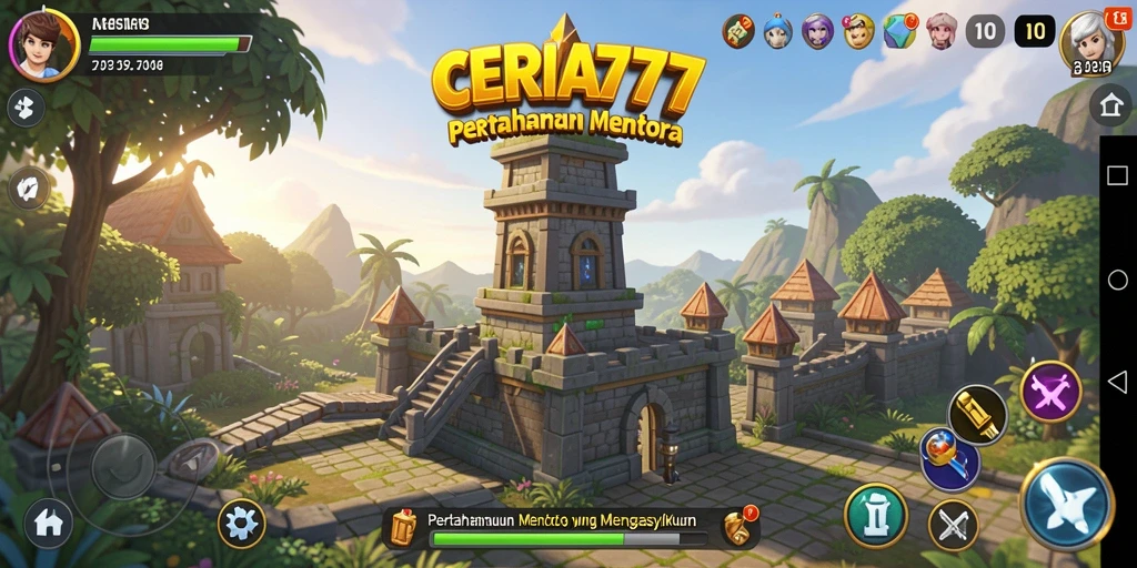 Tampilan strategis menara dan aksi seru di CERIA777.