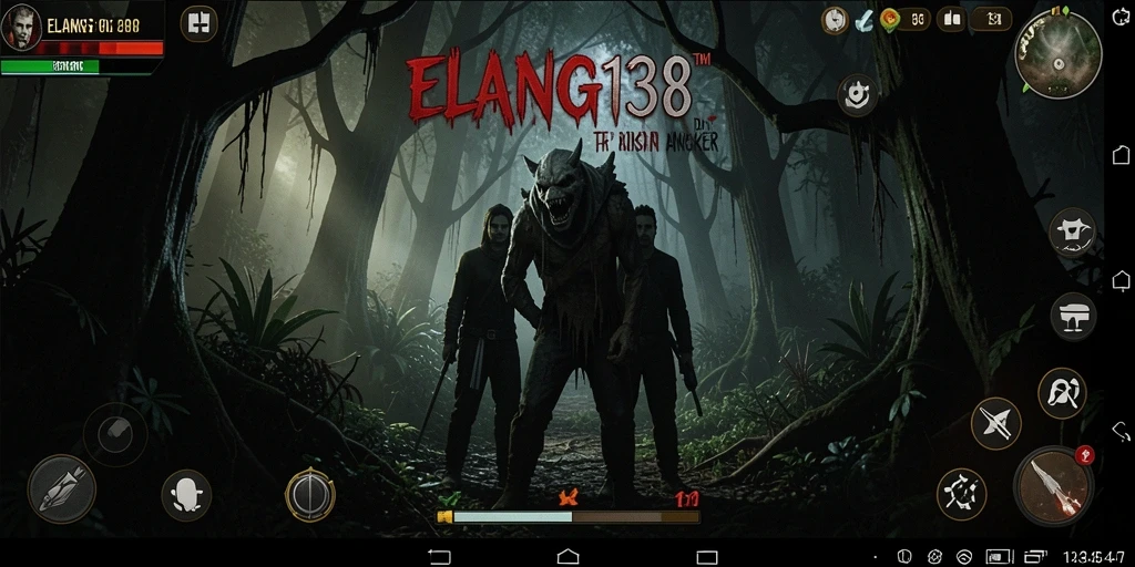 Screenshot ELANG138 menampilkan karakter menghadapi makhluk Horror.