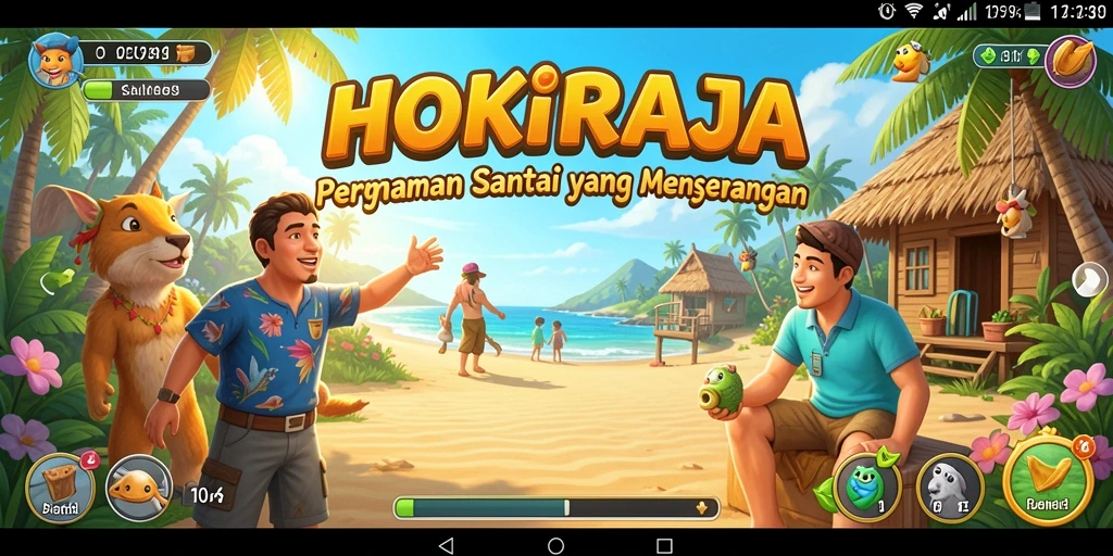 Menampilkan gameplay menarik HOKIRAJA dengan karakter dan tantangan.
