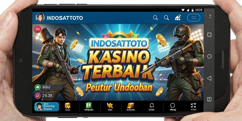 Tampilan menarik dari gameplay kasino di INDOSATTOTO.