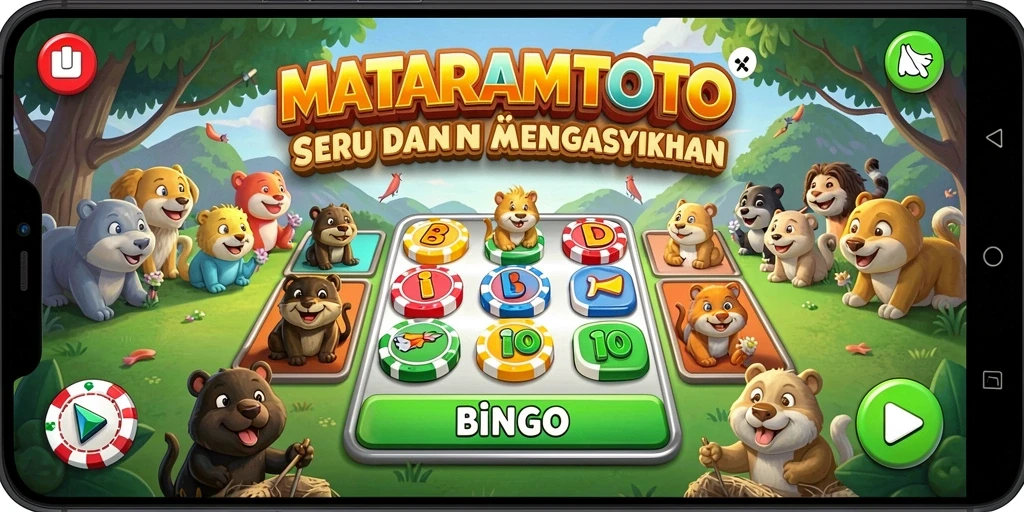 Tampilan permainan Bingo yang seru di MATARAMTOTO.