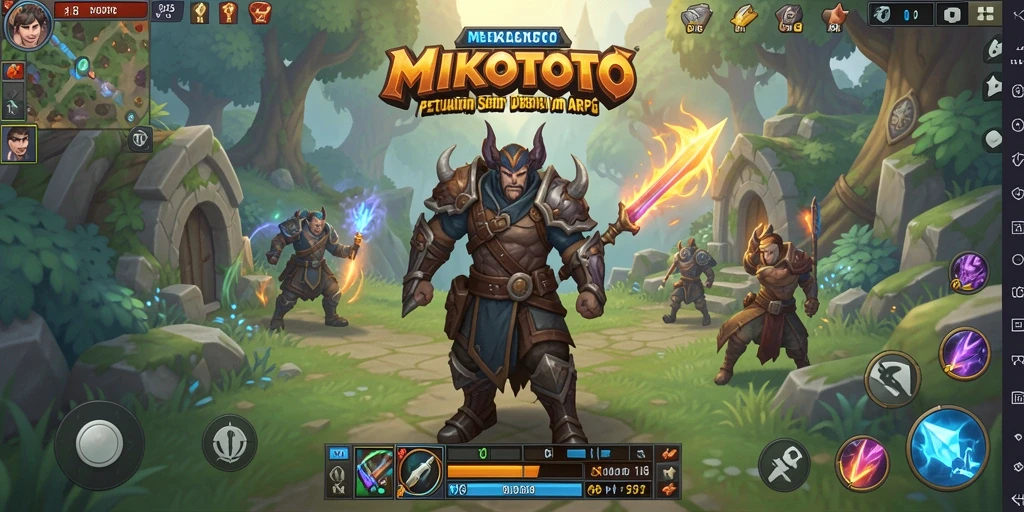 Gameplay seru MIKOTOTO dengan pertarungan epik.