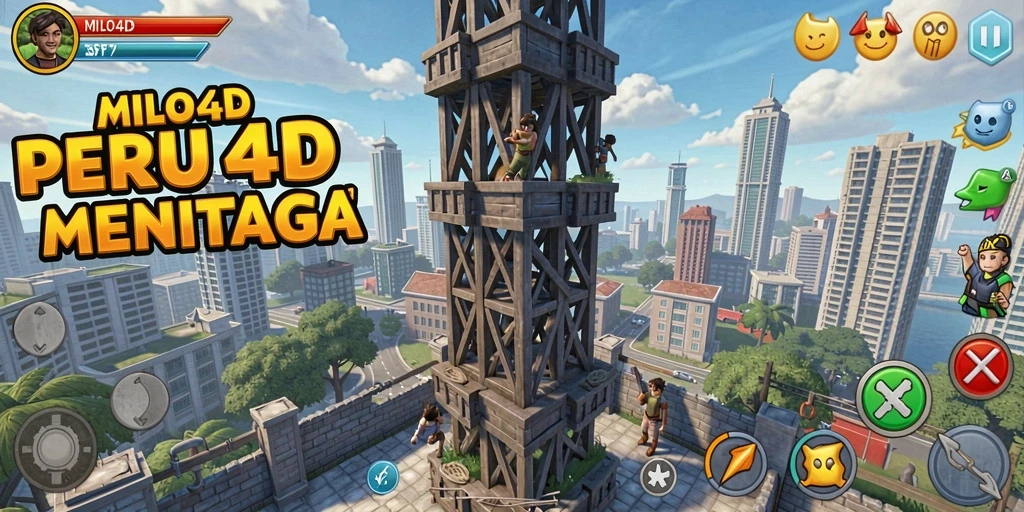 Screenshot utama MILO4D menampilkan aksi seru dalam permainan Tower Defense.