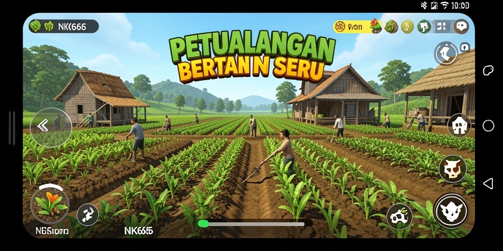 Gameplay NK666 yang menarik dengan berbagai aktivitas pertanian.