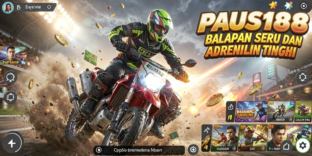 Tampilan menarik dari gameplay balapan di PAUS188.