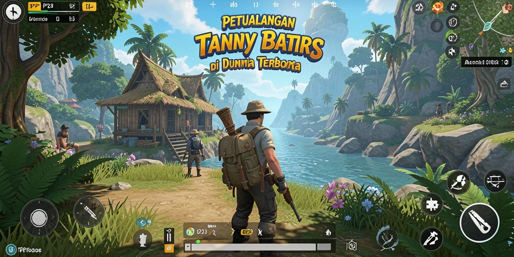 Tangkapan layar gameplay <strong>PP123</strong> yang menampilkan eksplorasi dunia terbuka.