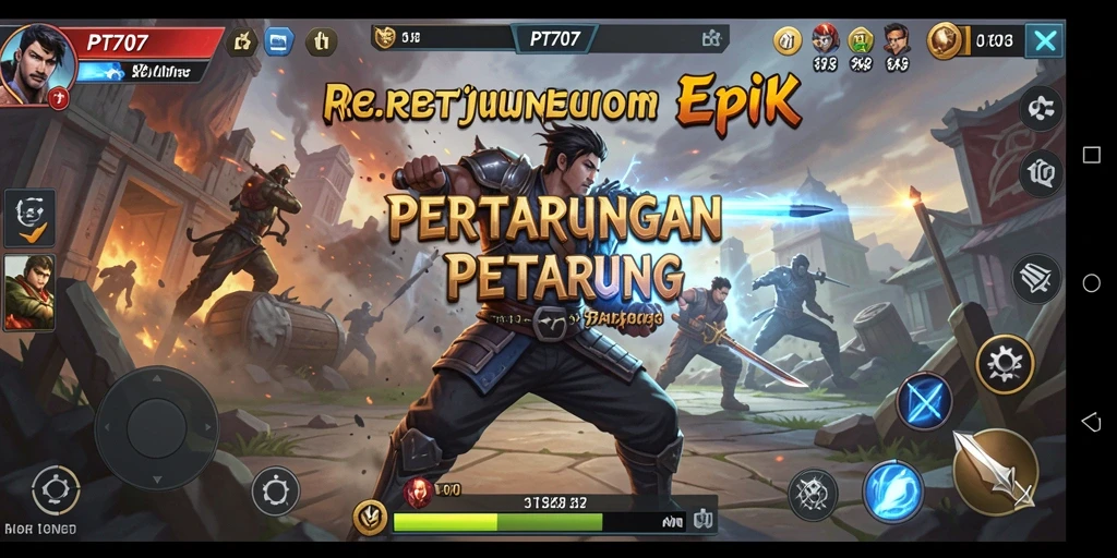 Gameplay seru dan mendebarkan dalam pertarungan PT707.