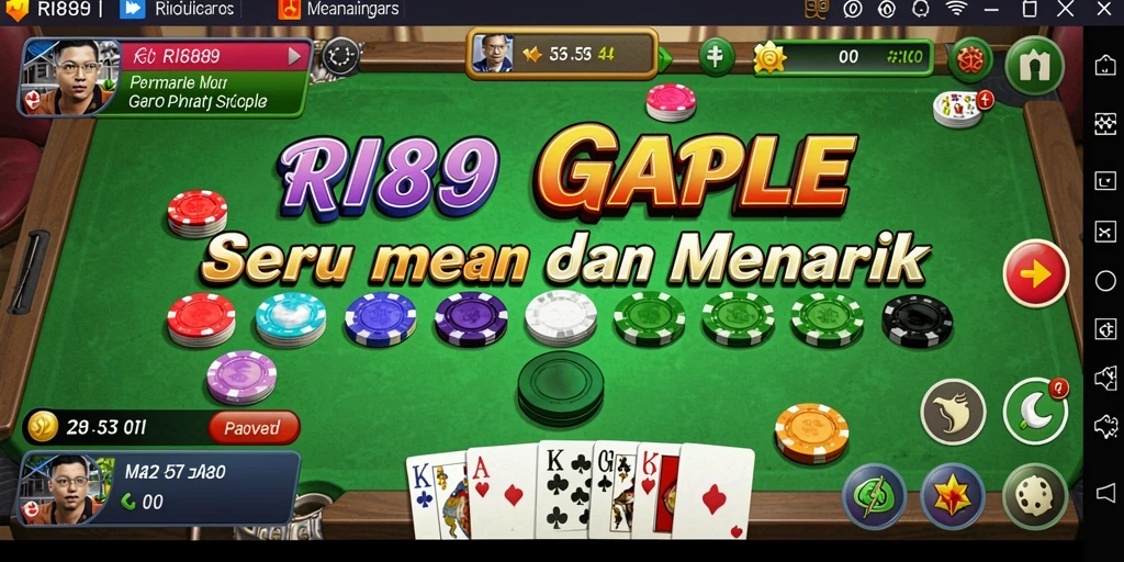 Tampilan gameplay Gaple yang seru dan interaktif.