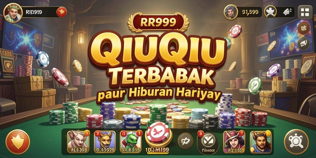 Screenshot utama RR999 menampilkan serunya gameplay QiuQiu.