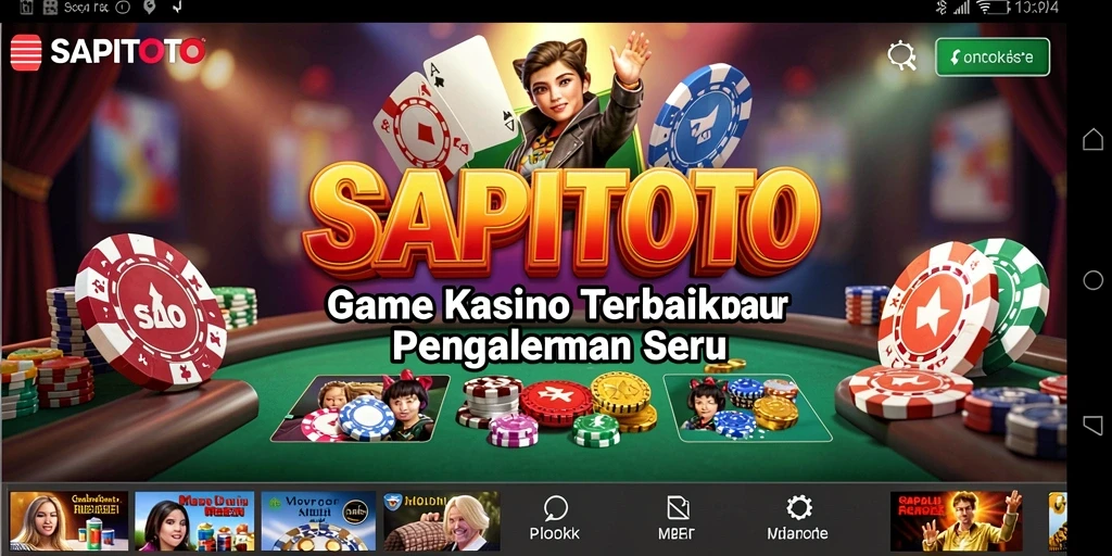 Tampilan screenshot SAPITOTO menunjukkan gameplay kasino yang mendebarkan.