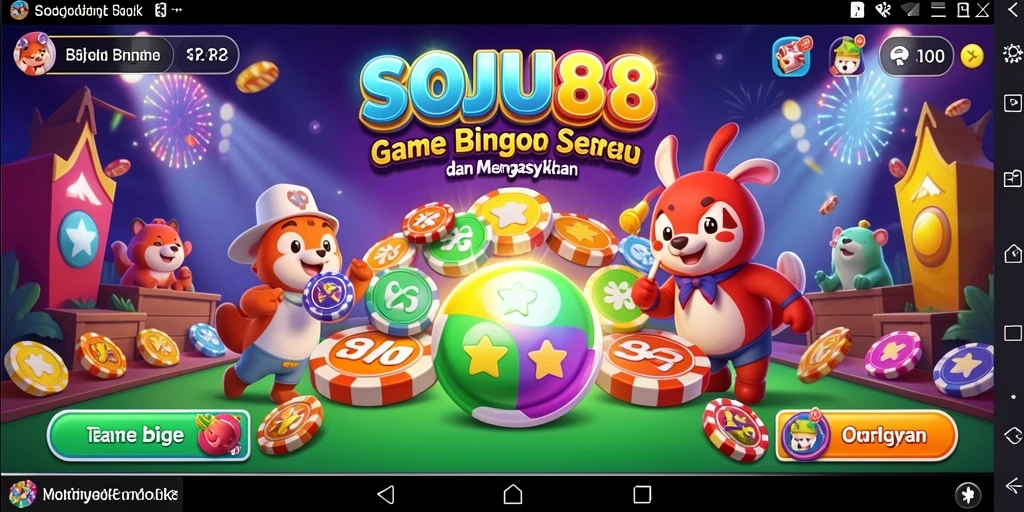 Tampilan utama permainan Bingo yang seru dan interaktif di SOJU88.