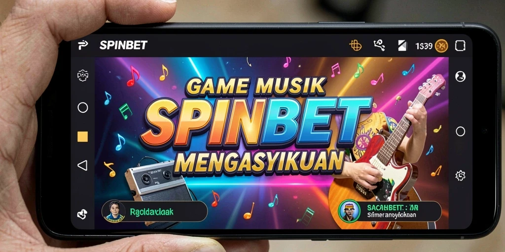 Tampilan gameplay SPINBET yang penuh warna dan enerjik.