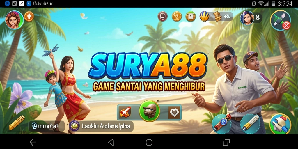 Tampilan gameplay SURYA88 yang penuh warna dan menarik.
