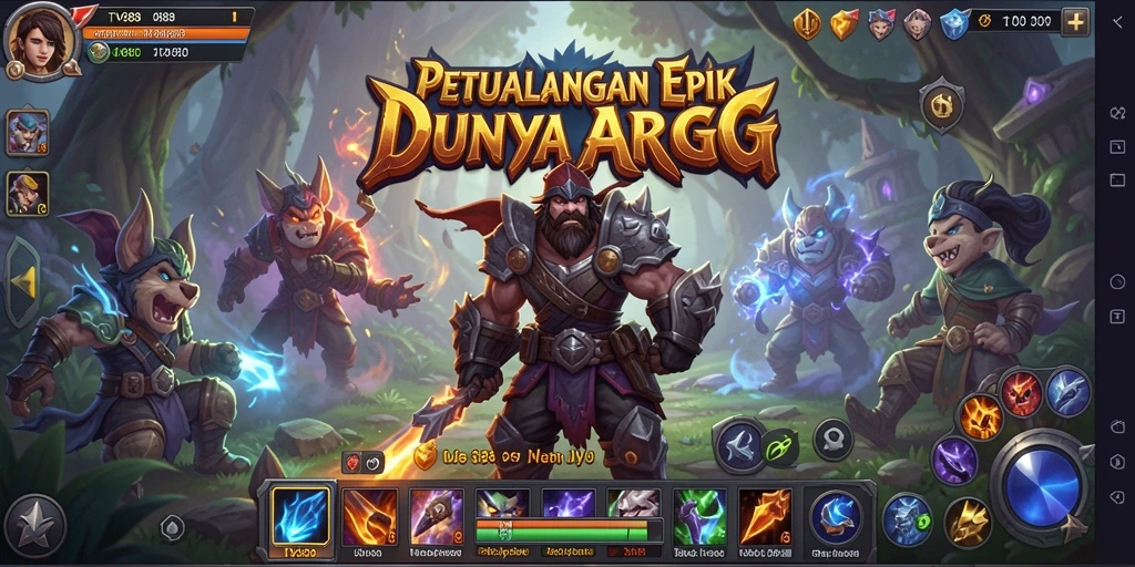 Tampilan gameplay menarik dari TV888 yang penuh aksi ARPG.