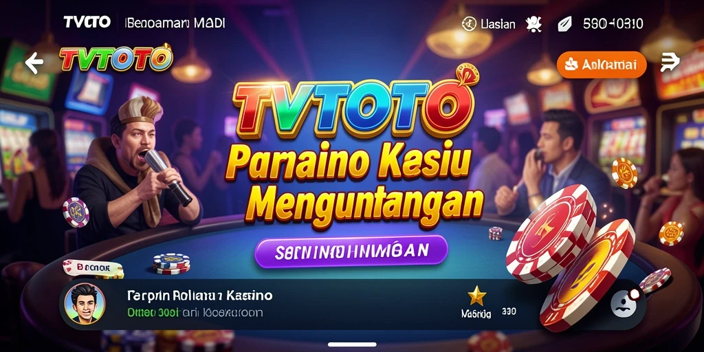 Tampilan gameplay seru dari aplikasi Kasino TVTOTO.