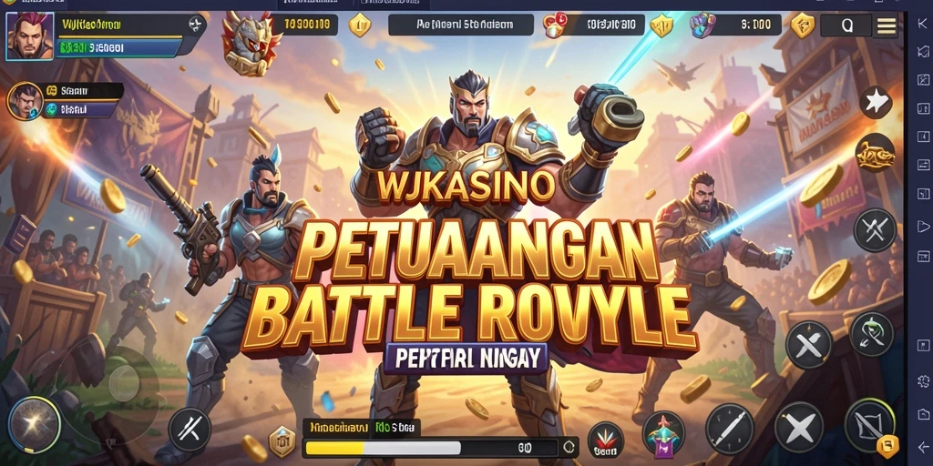 Tangkapan layar menarik dari WJKASINO yang menampilkan pertarungan seru Battle Royale.
